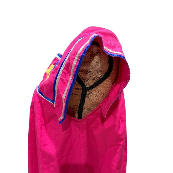 Club Caribe Dress Womens L Pink Embroidered Long Boho Square Neck Pockets - Picture 5 of 9